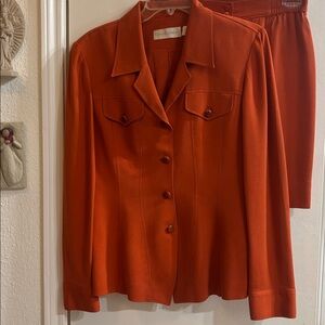 Women's Rust Orange Tailored Suit